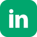 Pictogramme LinkedIn en couleur vert keyIT